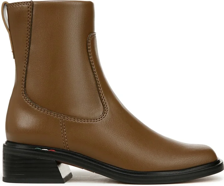 Franco Sarto Women's Gracelyn Square Toe Booties - Black Leather/Faux Leather - Image 11