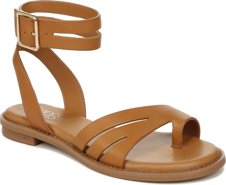 Franco Sarto Women's Greene Toe Loop Ankle Strap Sandals