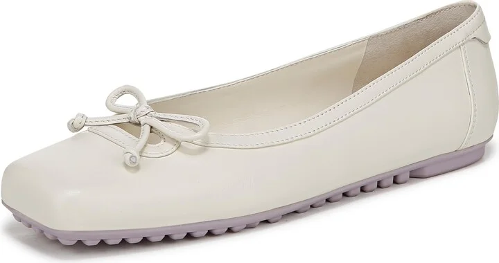 Cream White Leather