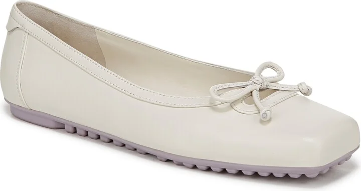 Cream White Leather