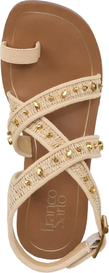 Franco Sarto Women's Ina 2 Toe Loop Ankle Strap Stacked Heel Sandals - Image 8
