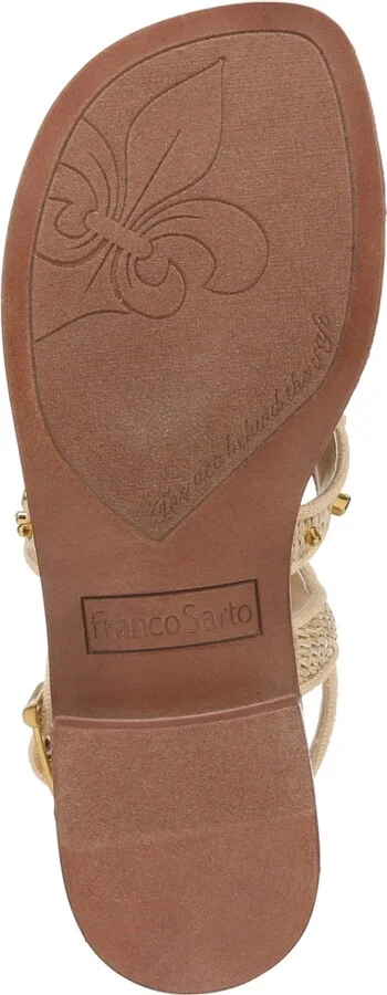 Franco Sarto Women's Ina 2 Toe Loop Ankle Strap Stacked Heel Sandals - Image 9
