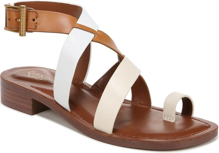 Ivory White/Tan Leather