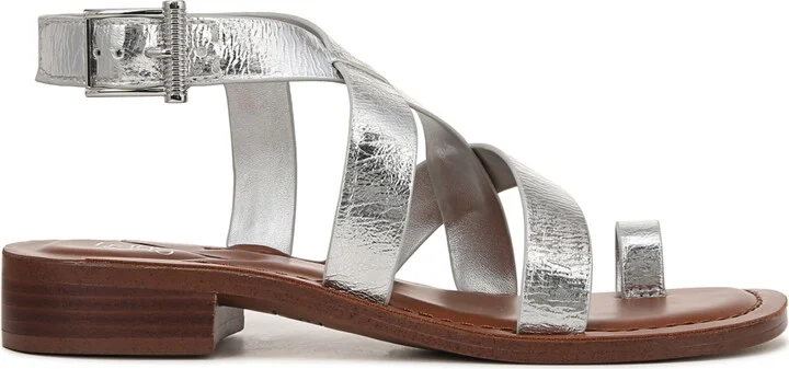 Franco Sarto Women's Ina Toe Loop Ankle Strap Stacked Heel Sandals - Image 2