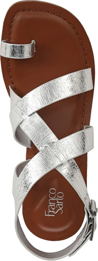 Franco Sarto Women's Ina Toe Loop Ankle Strap Stacked Heel Sandals - Image 4
