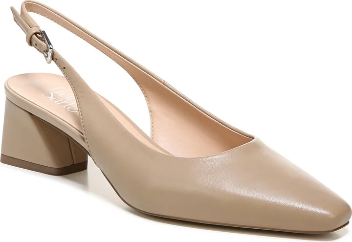 Franco Sarto Women's Jacer Snip Toe Block Heel Slingback Pumps