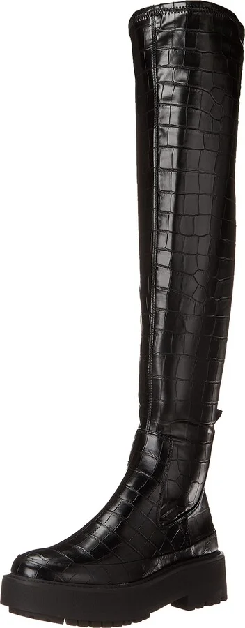 Franco Sarto Womens Janna Over-the-Knee Boot Black 5.5 M