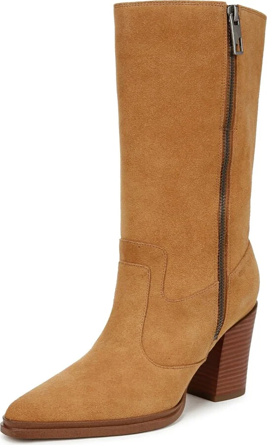 Warm Camel Brown Suede