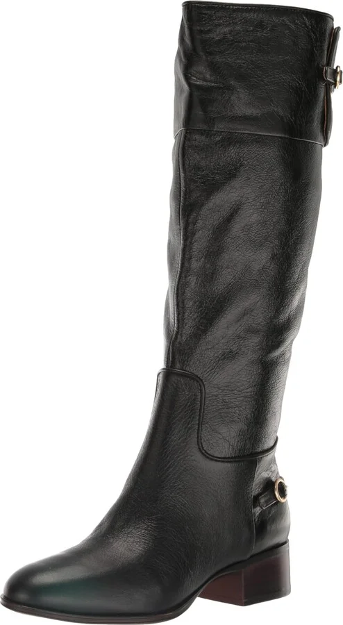 Black Wide Calf Leather
