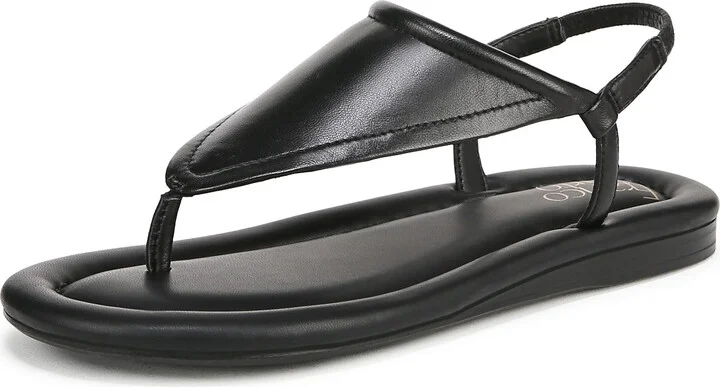 Franco Sarto Womens Jocelyn Flat Sandal Black 8.5 M