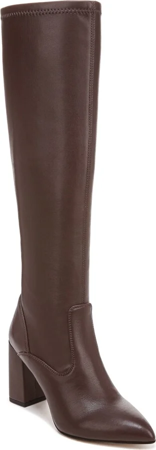 Franco Sarto Women's Katherine Block Heel Pointed Toe Knee High Boots