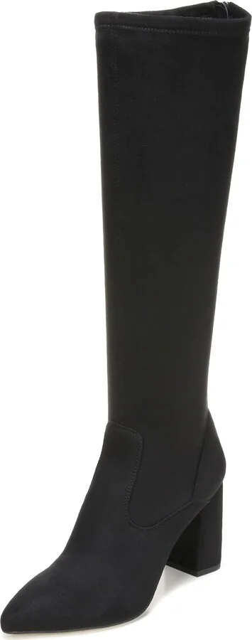 Black Suede Wide Calf