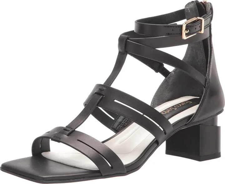 Franco Sarto Womens Korie Strappy Sandal Black 6.5 M