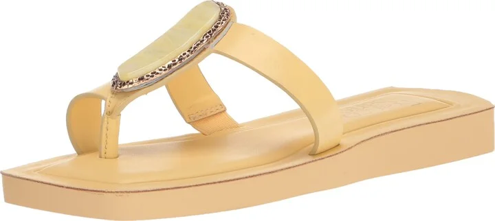 Franco Sarto Womens L-Caprithong Sandal Canary 5.5 M