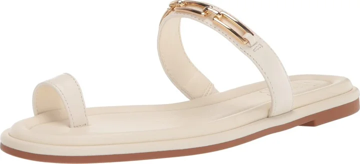 Franco Sarto Womens L-Jade Slide Sandal White 10 M