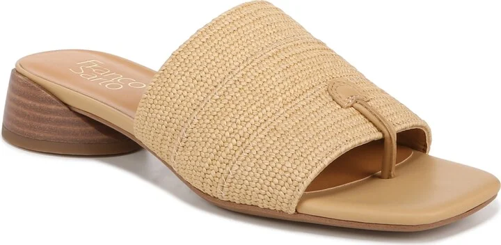 Franco Sarto Women's Loran Stacked Heel Slide Dress Sandals