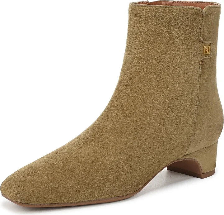 Franco Sarto Women's Luella Ankle Boot Moss Green Suede 10 M