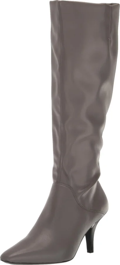 Grey Wide Calf Leather
