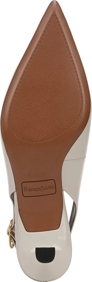 Franco Sarto Women's Marlow Pointed Toe Slingback Kitten Heel Pumps - Image 9