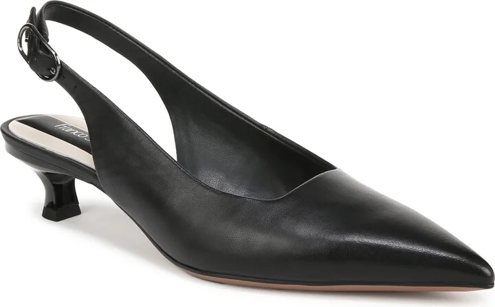 Franco Sarto Women's Marlow Pointed Toe Slingback Kitten Heel Pumps