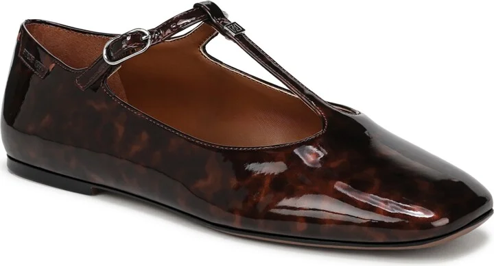 Brown Multi Patent Faux Leather