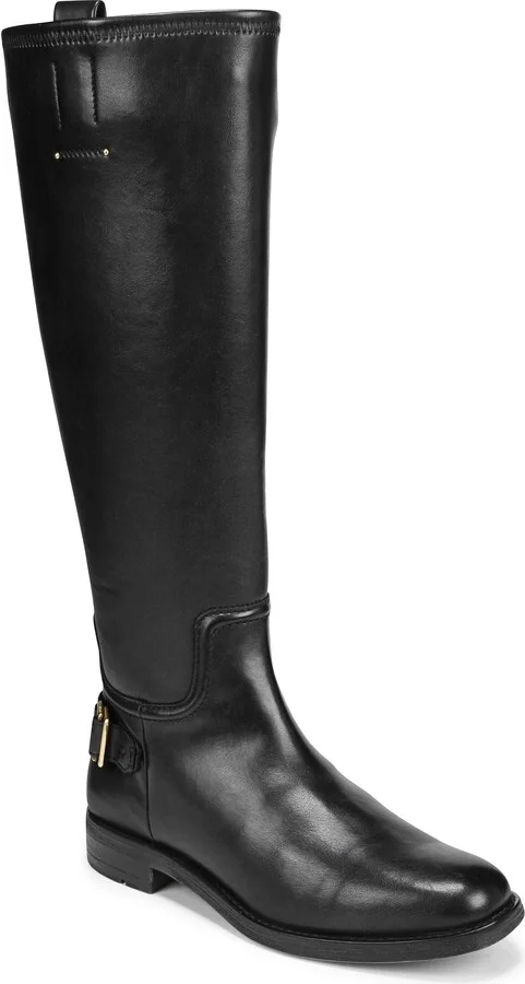 Black Stretch Wide Calf