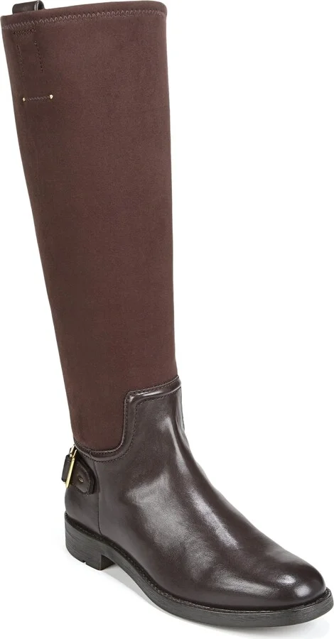 Franco Sarto Womens Merina Knee High Riding Boots Castagno Brown Wide Calf 5 M