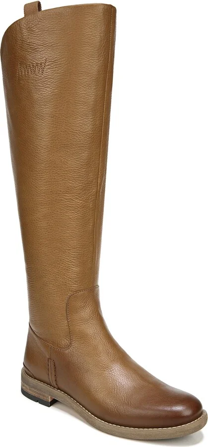 Franco Sarto Womens Meyer Knee High Flat Boots Tan Narrow Calf Leather 9 M