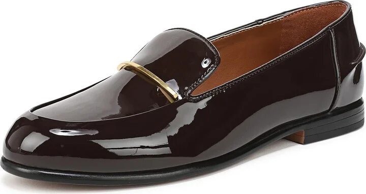Brown Patent Faux Leather