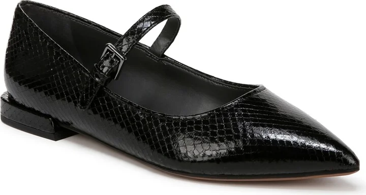 Black Snake Print Faux Leather