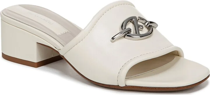 Franco Sarto Women's Noreen 2 Open Square Toe Block Heel Slide Sandals