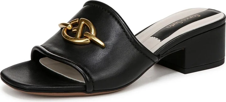 Franco Sarto Womens Noreen Heeled Sandal Black 12 M