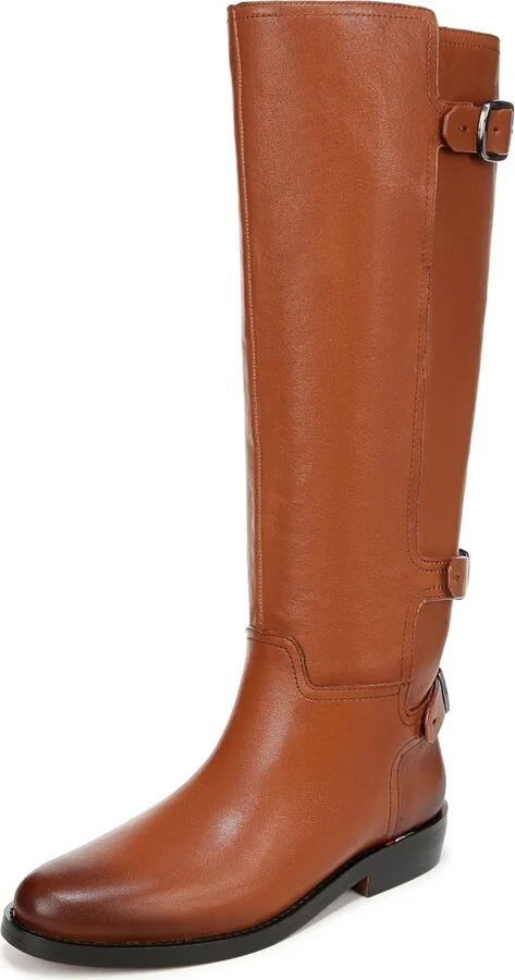 Franco Sarto Womens Padova Knee High Boot Tobacco Brown Leather 7 M