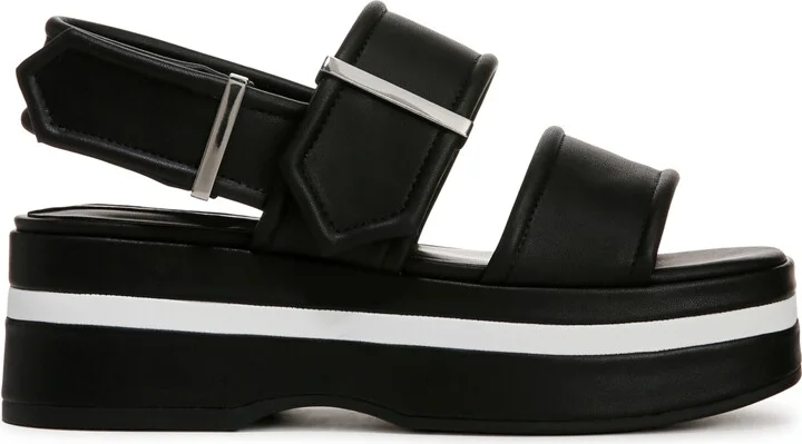 Franco Sarto Women's Piper Open Square Toe Slingback Platform Sandals - Image 2