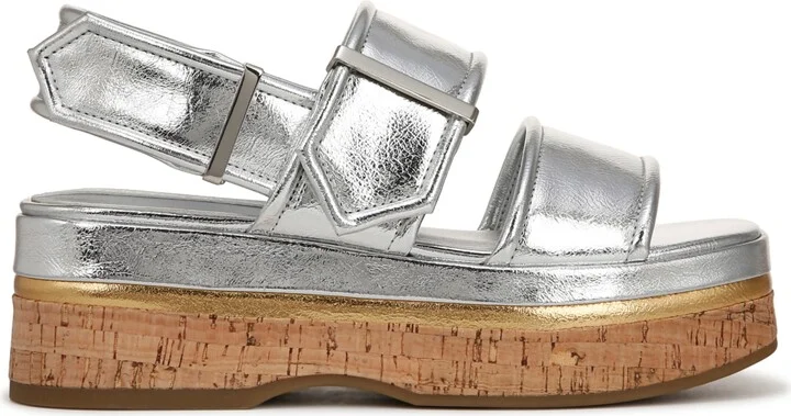 Franco Sarto Women's Piper Open Square Toe Slingback Platform Sandals - Image 6