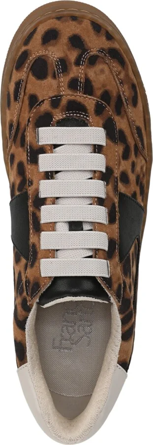 Franco Sarto Women's Ponti Lace Up Low Top Sneakers - Brown Leopard Print Microfiber/Faux Leat - Image 4