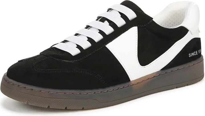 Black/White Faux Leather