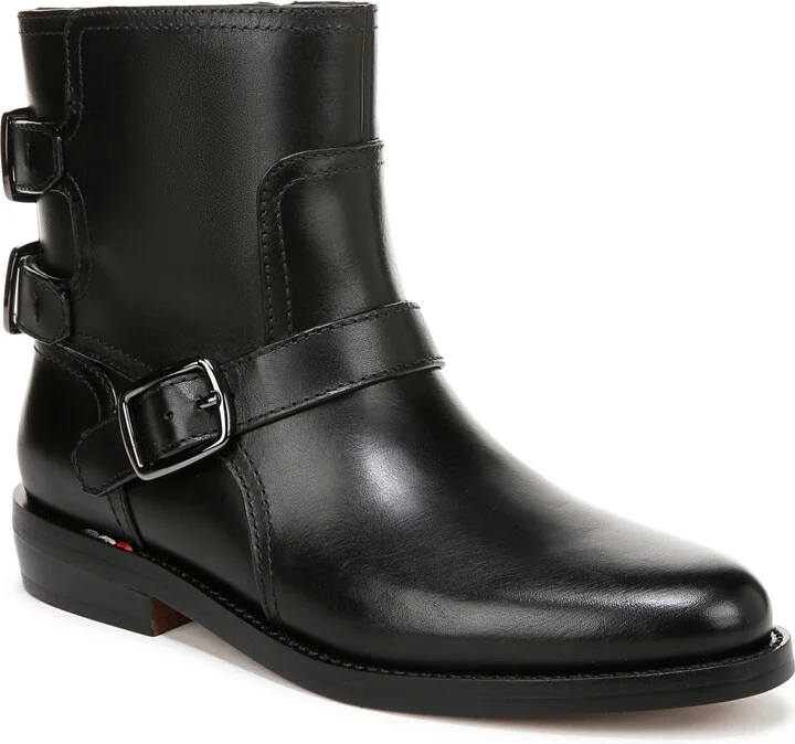 Franco Sarto Women's Prina Block Heel Moto Ankle Boots
