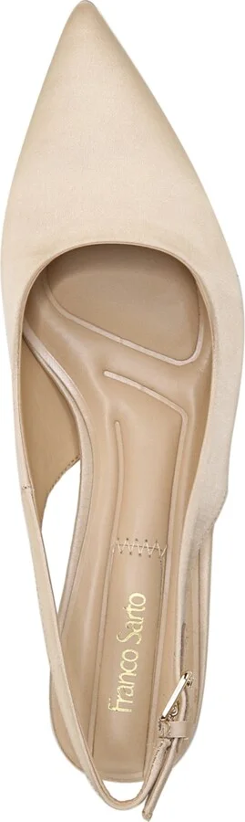 Franco Sarto Women's Racer Pointed Toe Block Heel Slingback Pumps - Image 4
