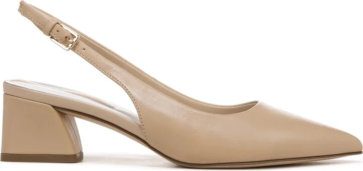 Franco Sarto Women's Racer Pointed Toe Block Heel Slingback Pumps - Image 6