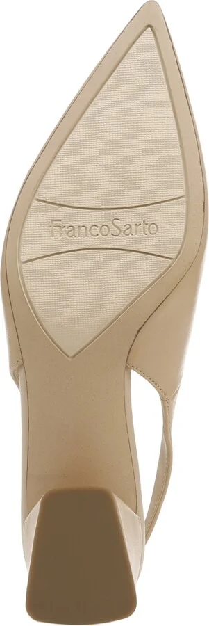 Franco Sarto Women's Racer Pointed Toe Block Heel Slingback Pumps - Image 9