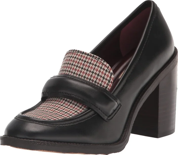 Franco Sarto Womens Raven High Heel Loafer Black 8 M