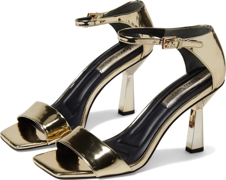 Franco Sarto Womens Remedy Dress Sandal Gold 5.5 M