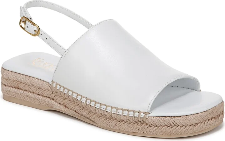 Franco Sarto Women's Rune Open Round Toe Slingback Espadrille Sandals