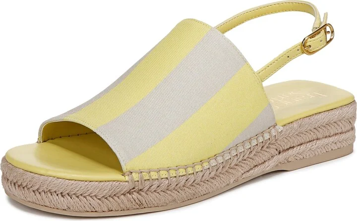 Franco Sarto Womens Rune Sandal Citrus Yellow Multi 9 M