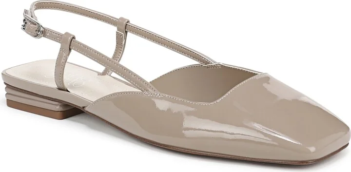 Franco Sarto Women's Tadella Square Toe Slingback Flats