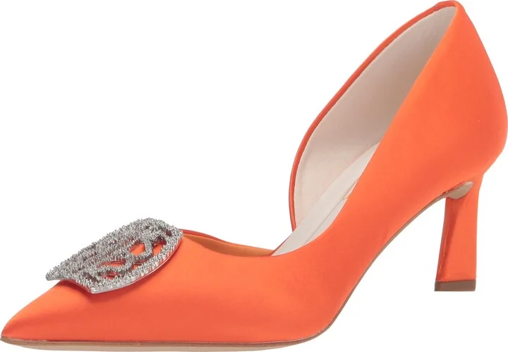 Vivid Orange Satin