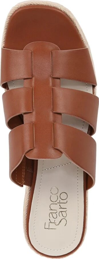Franco Sarto Women's Tevin Open Square Toe Espadrille Slide Platform Sandals - Image 8
