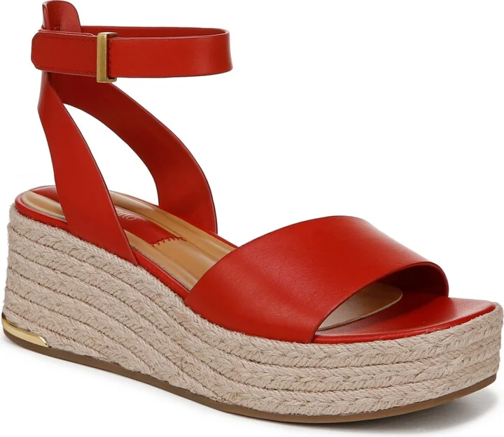 Franco Sarto Women's Tiffany Open Square Toe Espadrille Platform Sandals