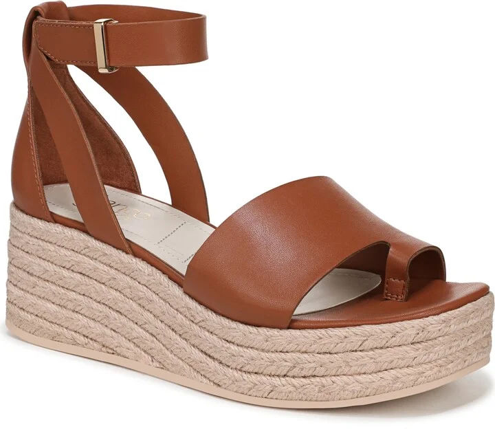 Franco Sarto Women's Tyla Open Square Toe Espadrille Platform Sandals